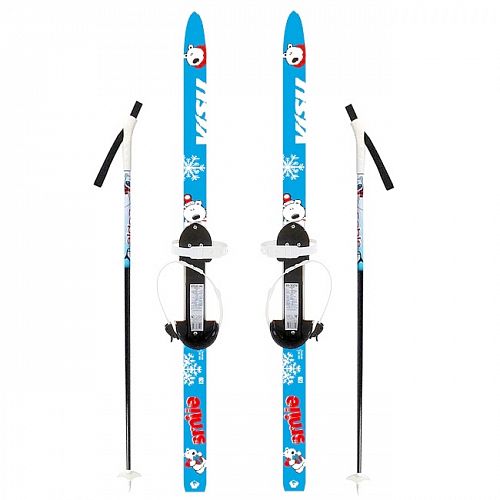 Лыжный комплект Visu Smile с палками (крепления Цикл).