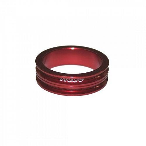 Кольцо регулировочное Neco для 1-1/8", 10мм, алюминий, цвет красный